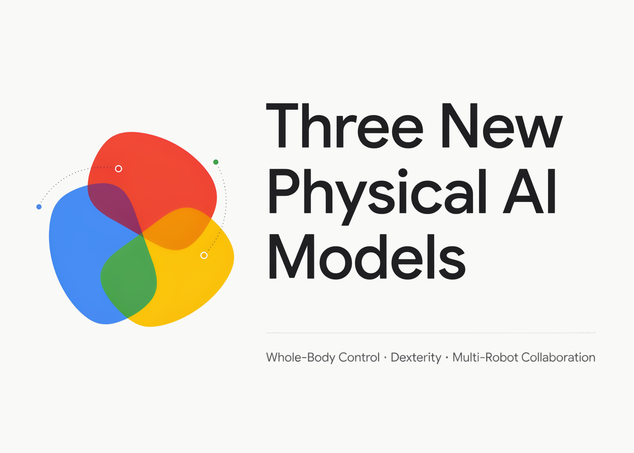 Google DeepMind Ships Three Physical AI Models For Whole Body Control, Dexterity And Multi Robot Collaboration